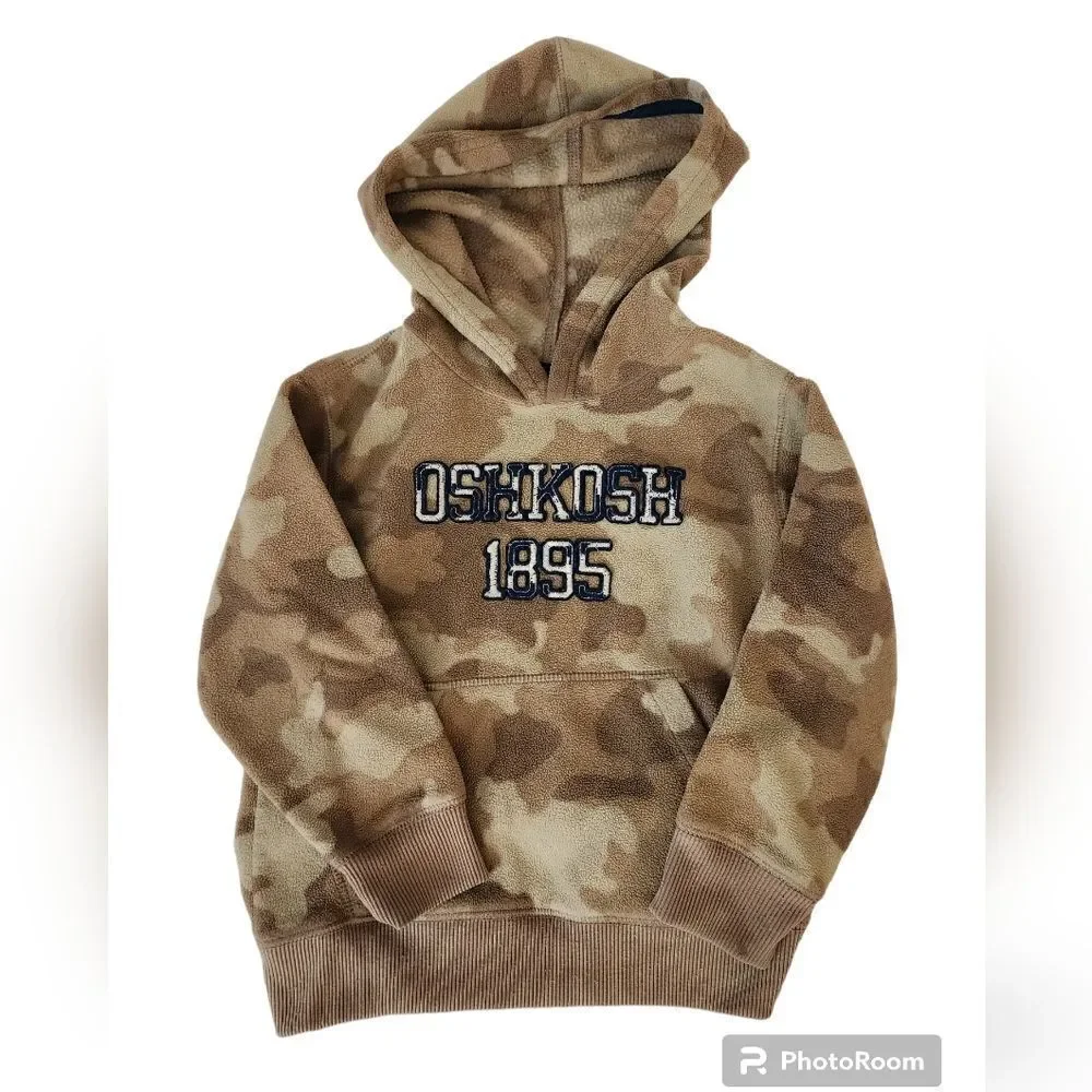 Oshkosh B'gosh camouflage fleece pullover hoodie